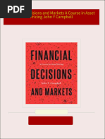 Financial Decisions and Markets A Course in Asset Pricing John Y Campbell All Chapters Instant Download