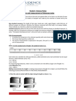 Notes Motion and Measurement