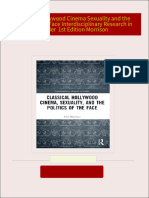 PDF Classical Hollywood Cinema Sexuality and the Politics of the Face Interdisciplinary Research in Gender  1st Edition Morrison download