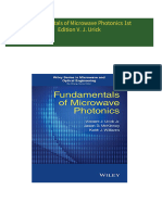 Fundamentals of Microwave Photonics 1st Edition V. J. Urick All Chapters Instant Download