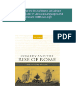 Where can buy Comedy and the Rise of Rome 1st Edition Fellow And Tutor In Classical Languages And Literature Matthew Leigh ebook with cheap price