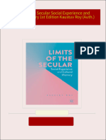 PDF Limits of the Secular Social Experience and Cultural Memory 1st Edition Kaustuv Roy (Auth.) download