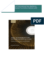 Instant download The authority of international law obedience respect and rebuttal First Edition Başak Çalı pdf all chapter