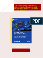 EU Funds in the New Member States Party Politicization Administrative Capacities and Absorption Problems after Accession Christian Hagemann All Chapters Instant Download