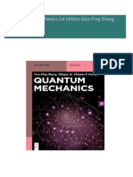 Download Complete Quantum Mechanics 1st Edition Guo-Ping Zhang PDF for All Chapters