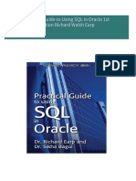 Practical Guide to Using SQL in Oracle 1st Edition Richard Walsh Earp All Chapters Instant Download