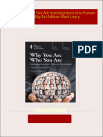 Instant download Why You Are Who You Are Investigations into Human Personality 1st Edition Mark Leary pdf all chapter