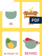 Colorful ESL English Prepositions of Place Flashcards