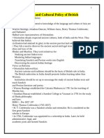 9. SOCIAL & CULTURAL POLICY OF BRITISH