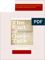 Complete Download The end of God talk an African American humanist theology 1st Edition Anthony B. Pinn PDF All Chapters