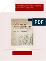 Officers and Accountability in Medieval England 1170 1300 John Sabapathy all chapter instant download