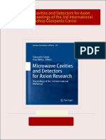 Full Download Microwave Cavities and Detectors for Axion Research Proceedings of the 3rd International Workshop Gianpaolo Carosi PDF DOCX