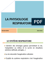 La Physiologie Respiratoire