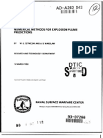 W.G. Szymczak and A.B. Wardlaw - Numerical Methods For Explosion Plume Predictions