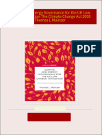 Climate and Energy Governance for the UK Low Carbon Transition The Climate Change Act 2008 Thomas L Muinzer 2024 scribd download