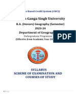 MGSU Geography Honours 1st semester sylabuss 