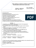 Class Xii Biology Set 1