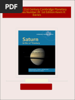 Download ebooks file Saturn in the 21st Century Cambridge Planetary Science Series Number 20  1st Edition Kevin H. Baines all chapters