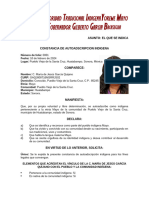 CONSTANCIA DE AUTOADSCRIPCION INDIGENA DE MARIA DE JESUS GARCIA QUIJANO