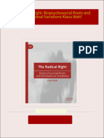 The Radical Right: Biopsychosocial Roots and International Variations Klaus Wahl all chapter instant download