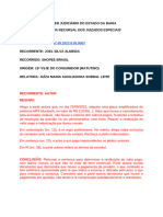 DM R - 0000637-38.2023.8.05.0063 - RI AUTOR. PROV. PARCIAL. PRODUTO NÃO ENTREGUE. RESTITUIÇÃO VALOR PAGO. BEM NÃO ESSENCIAL. SEM DANOS MORAIS. SENTENÇA REFORMADA PARA PARCIAL PROCEDÊNCIA.