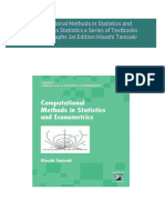 Download Complete Computational Methods in Statistics and Econometrics Statistics a Series of Textbooks and Monographs 1st Edition Hisashi Tanizaki PDF for All Chapters