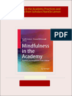 Mindfulness in the Academy Practices and Perspectives from Scholars Narelle Lemon download pdf