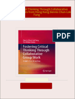 Instant download Fostering Critical Thinking Through Collaborative Group Work Insights from Hong Kong Dennis Chun-Lok Fung pdf all chapter