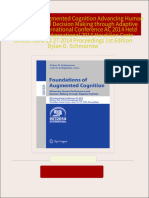 Download full Foundations of Augmented Cognition Advancing Human Performance and Decision Making through Adaptive Systems 8th International Conference AC 2014 Held as Part of HCI International 2014 Heraklion Crete Greece June 22 27 2014 Proceedings 1st Edition Dylan D. Schmorrow ebook all chapters