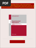 Download Full Experimental Algorithms 13th International Symposium SEA 2014 Copenhagen Denmark June 29 July 1 2014 Proceedings 1st Edition Joachim Gudmundsson PDF All Chapters