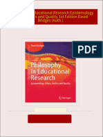 [Ebooks PDF] download Philosophy in Educational Research Epistemology Ethics Politics and Quality 1st Edition David Bridges (Auth.) full chapters