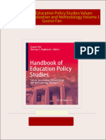 Handbook of Education Policy Studies Values Governance Globalization and Methodology Volume 1 Guorui Fan All Chapters Instant Download