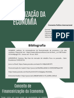 Financeirização Da Economia