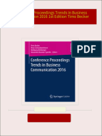 Buy ebook Conference Proceedings Trends in Business Communication 2016 1st Edition Timo Becker cheap price