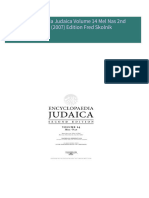 Encyclopaedia Judaica Volume 14 Mel Nas 2nd edition (2007) Edition Fred Skolnik All Chapters Instant Download