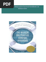 Instant ebooks textbook The Medical Malpractice Survival Handbook 1st Edition Aclm download all chapters