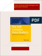 Big and Complex Data Analysis Methodologies and Applications Ahmed All Chapters Instant Download