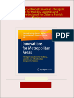 Innovations for Metropolitan Areas Intelligent Solutions for Mobility Logistics and Infrastructure designed for Citizens Patrick Planing All Chapters Instant Download