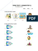 End-Of-term Test 1 (Semester 1)