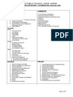 Grade XII - Syllabus for Pre Board 2 - 2024-25