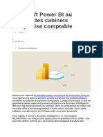 Article de presse la transformation numérique de la fonction finance,  Power BI