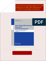 Complete Download Case Based Reasoning Research and Development 28th International Conference ICCBR 2020 Salamanca Spain June 8 12 2020 Proceedings Ian Watson PDF All Chapters