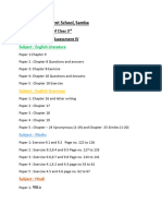 Class 3rd FA4 Syllabus