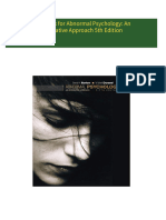 Full download Test Bank for Abnormal Psychology: An Integrative Approach 5th Edition pdf docx