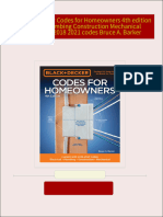 Download Full Black and Decker Codes for Homeowners 4th edition Electrical Plumbing Construction Mechanical current with 2018 2021 codes Bruce A. Barker PDF All Chapters