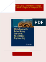 Get Modeling with Rules Using Semantic Knowledge Engineering 1st Edition Grzegorz J. Nalepa (Auth.) free all chapters