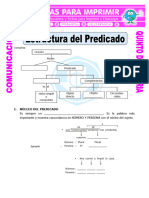 Ficha Estructura Del Predicado Para Quinto de Primaria