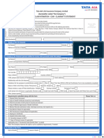 Death-Claimant Statement English