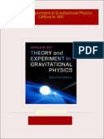 Download Theory and Experiment in Gravitational Physics Clifford M. Will ebook All Chapters PDF