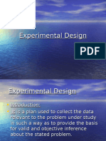 Experimentaldesign